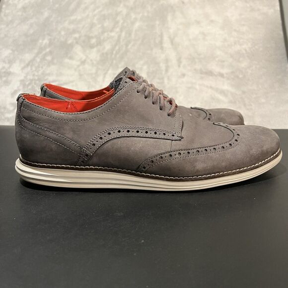 Cole Haan Original Grand Wingtip Oxford Men's 13 Gray C34060 Leather Shoes - Picture 1 of 11